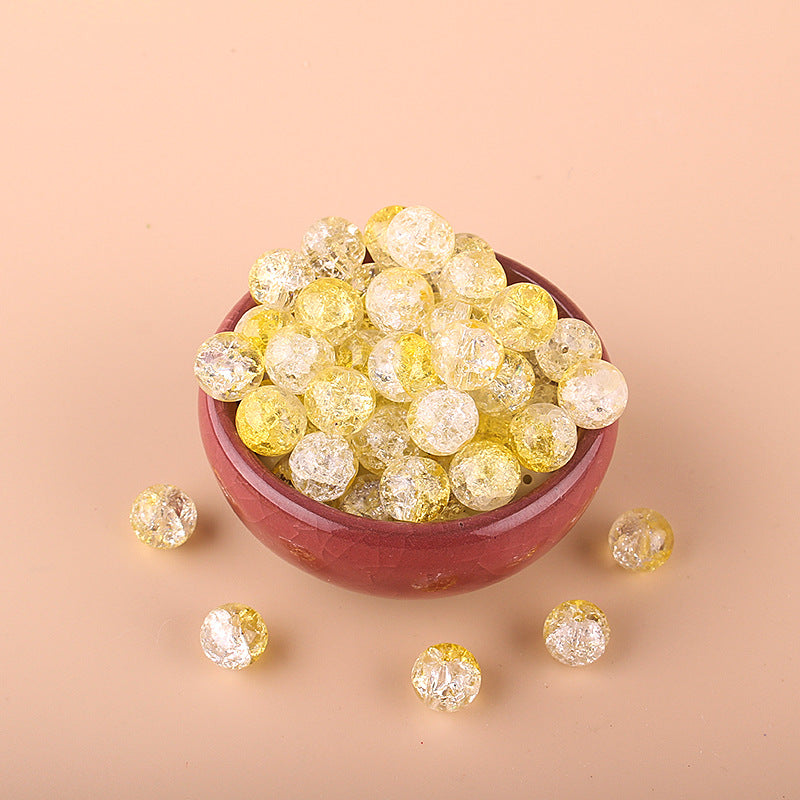 Cuentas de vidrio antiguas de gradiente de dos colores al por mayor de 50 piezas